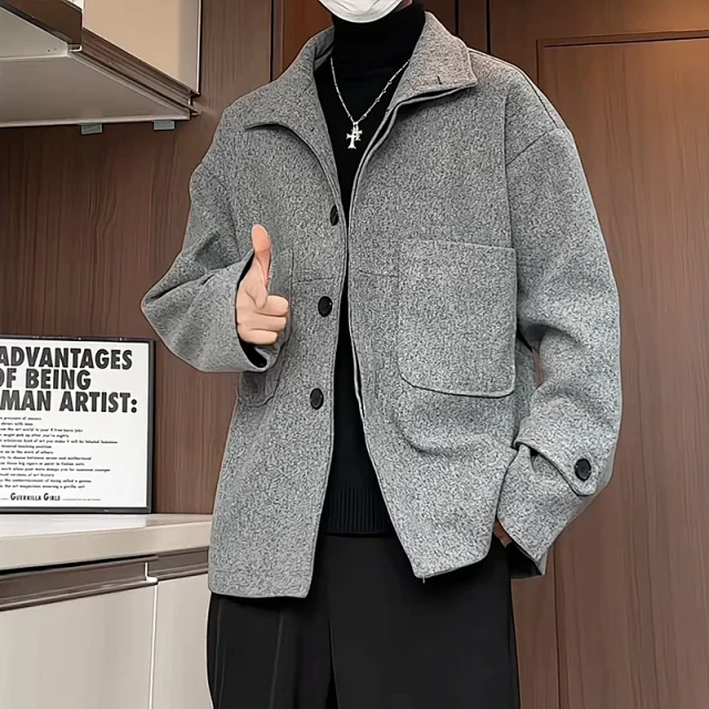 2025 A/W Men's Plus-Size Retro Jacket Detail