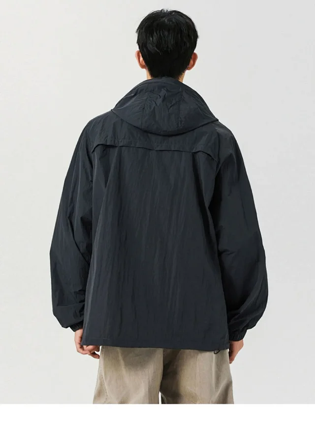 Trendy Men's Hooded Sun Jacket 2025 Detail
