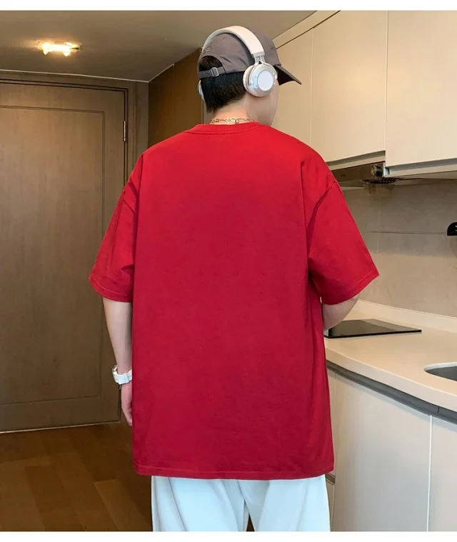 Men's Cotton Oversized Tee Summer 2025 Detail