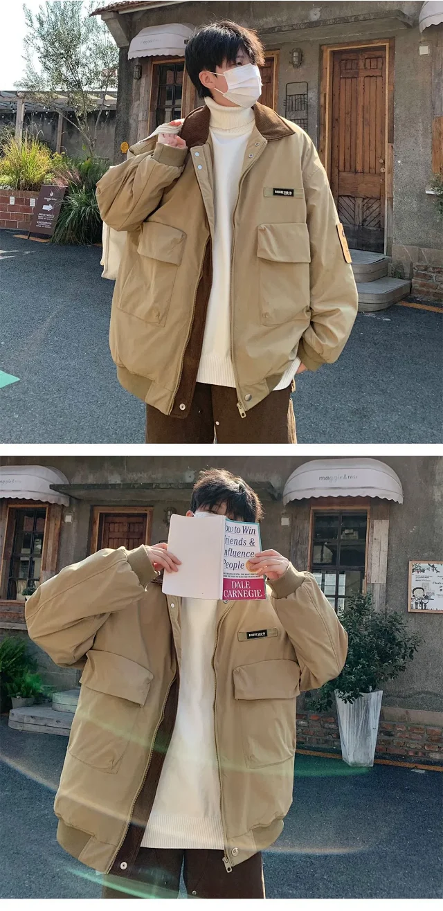 Retro Japanese Workwear Cotton Coat Detail