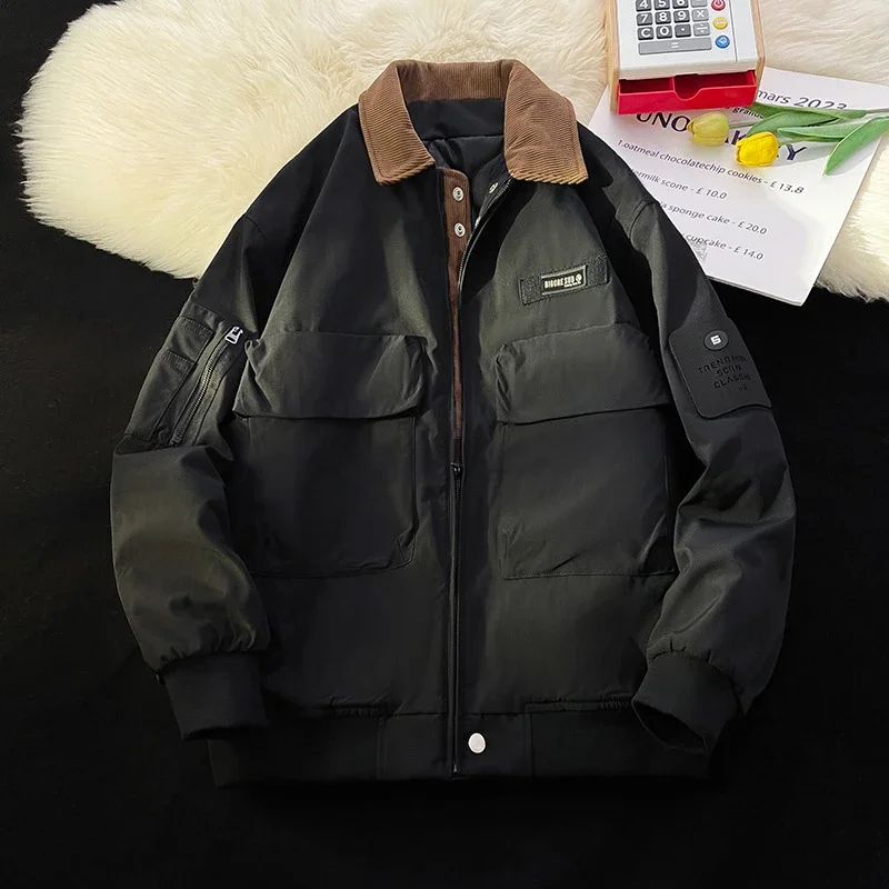 Winter Unisex Retro Japanese Workwear Jacket