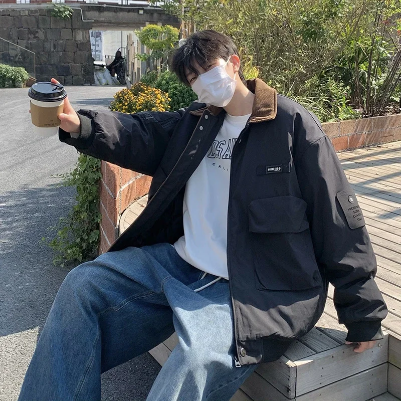 Retro Japanese Workwear Cotton Coat