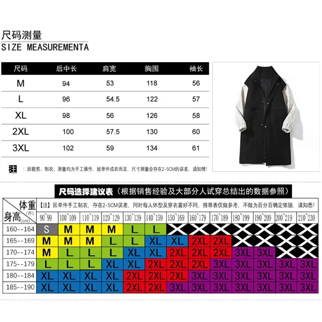 New Men's Japanese Work Trench Coat Detail