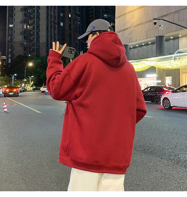 Men's Cotton Loose Hoodie (Autumn/Winter New) Detail