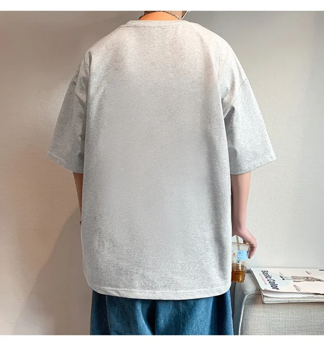 Men's Summer Casual Round Neck Tee Detail
