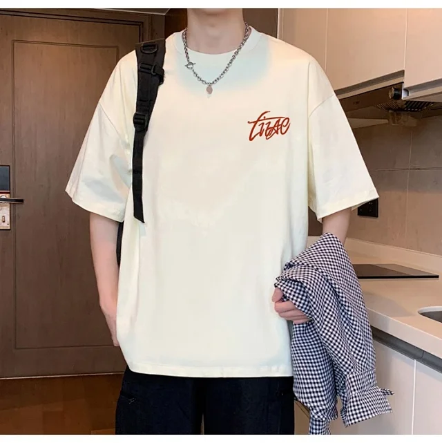 Men's Cotton Oversized Tee Summer 2025 Detail