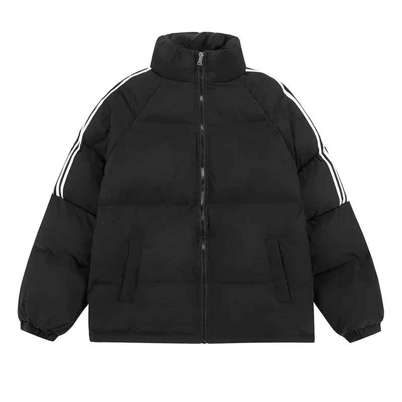 Youth Winter Waterproof Striped Puffer Jacket