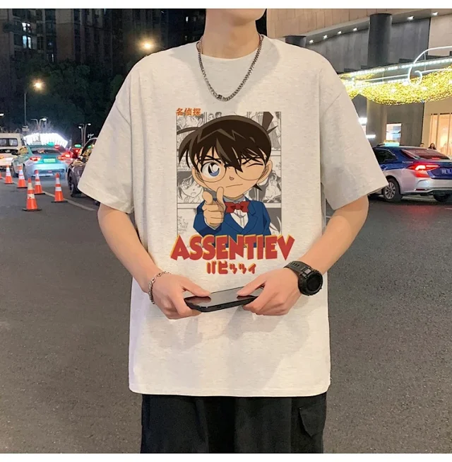 Men's Oversized Cotton Graphic Tee Detail
