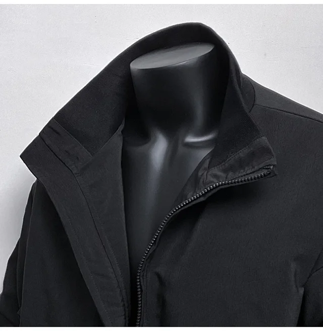 Men's Clean Fit Short Bomber Jacket Detail