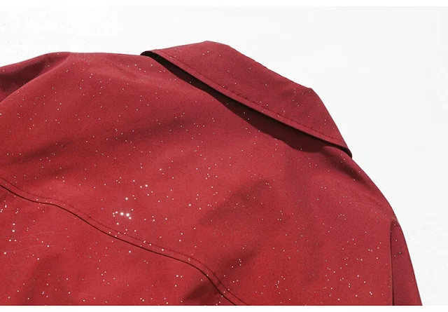 Starry Sky Men's Flight Jacket Detail