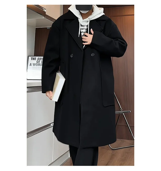 2025 A/W Men's Double-Breasted Wool Coat Detail