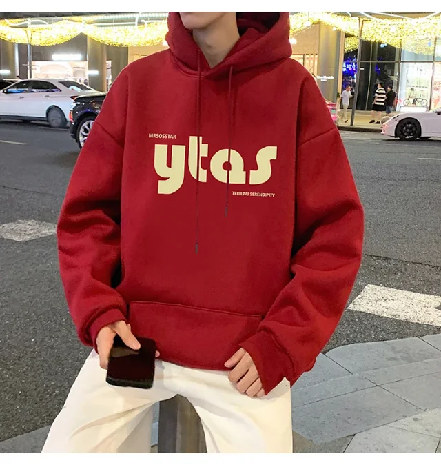Men's Cotton Loose Hoodie (Autumn/Winter New) Detail