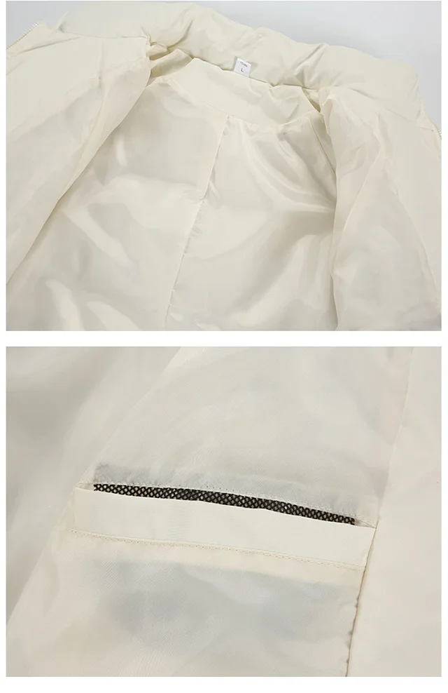 Youth Winter Waterproof Striped Puffer Jacket Detail