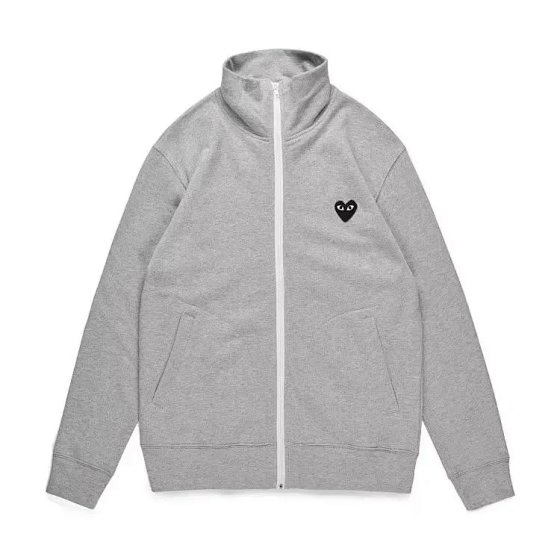 Love hoodie stand up collar zipper