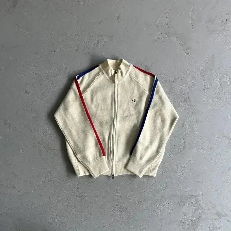 Gallery Dept x Saint Tears Graffiti Knit Zip-Up Cardigan White - 3