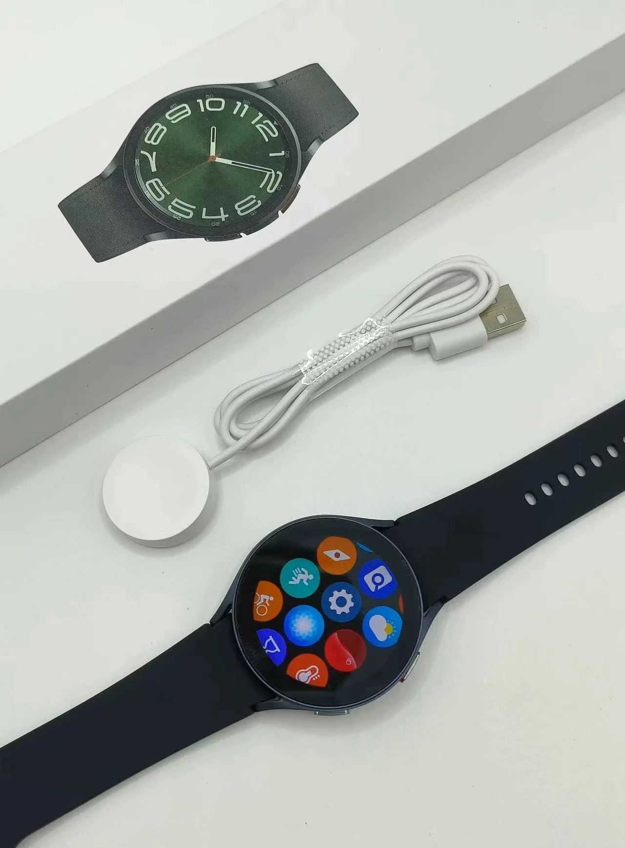 Unbranded Smartwatches Round touchscreen smartwatch with silicone strap image 3