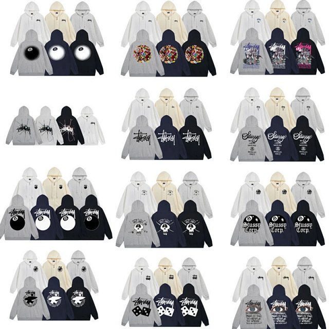 Stussy Stussy 3D Eyeball Print Gray Hooded Sweatshirt Unisex - Buy on Kakobuysheetfind