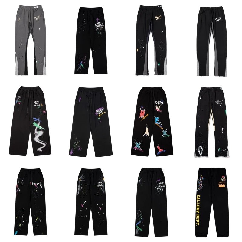 Gallery Dept Gallery Dept Grey Black Paint Splatter Sweatpants - Buy on Kakobuysheetfind