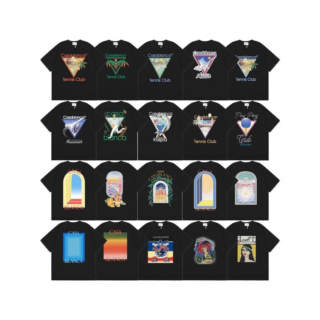 Casablanca Casablanca Tennis Club Black Cotton Retro T-Shirt - Buy on Kakobuysheetfind