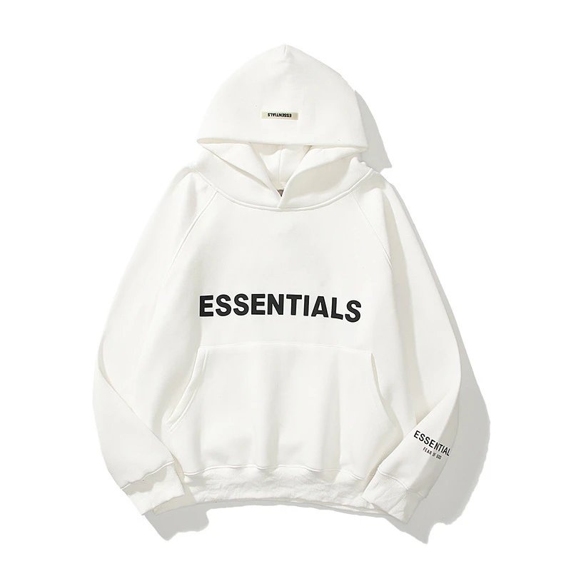 Essentials Essentials White Logo Hoodie Unisex Streetwear Pullover - Buy on Kakobuysheetfind