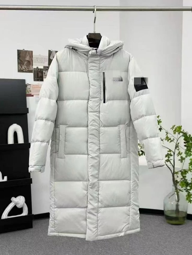 The North  Face The North Face Grey White Long Down Jacket - Buy on Kakobuysheetfind
