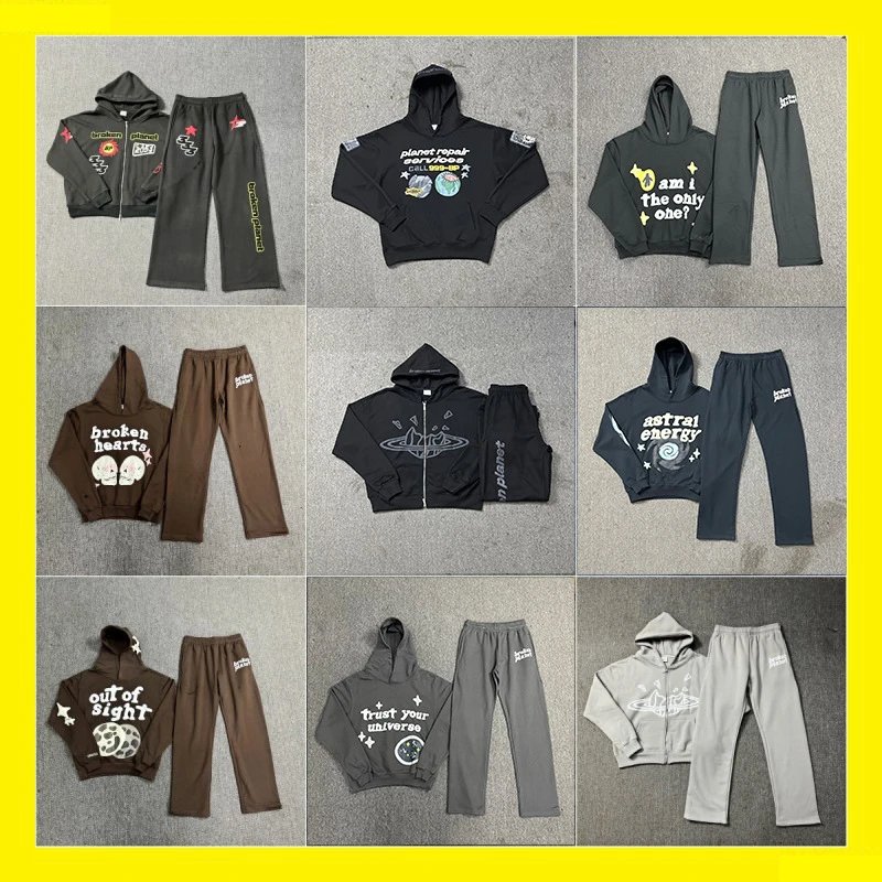 Broken Hearts Hoodes Broken Hearts Brown Cotton Unisex Hoodie Set - Buy on Kakobuysheetfind