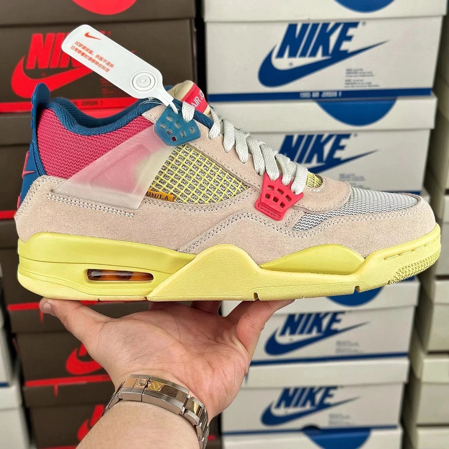 Union x Aj4 Guava Ice Pink Blue DC9533-800