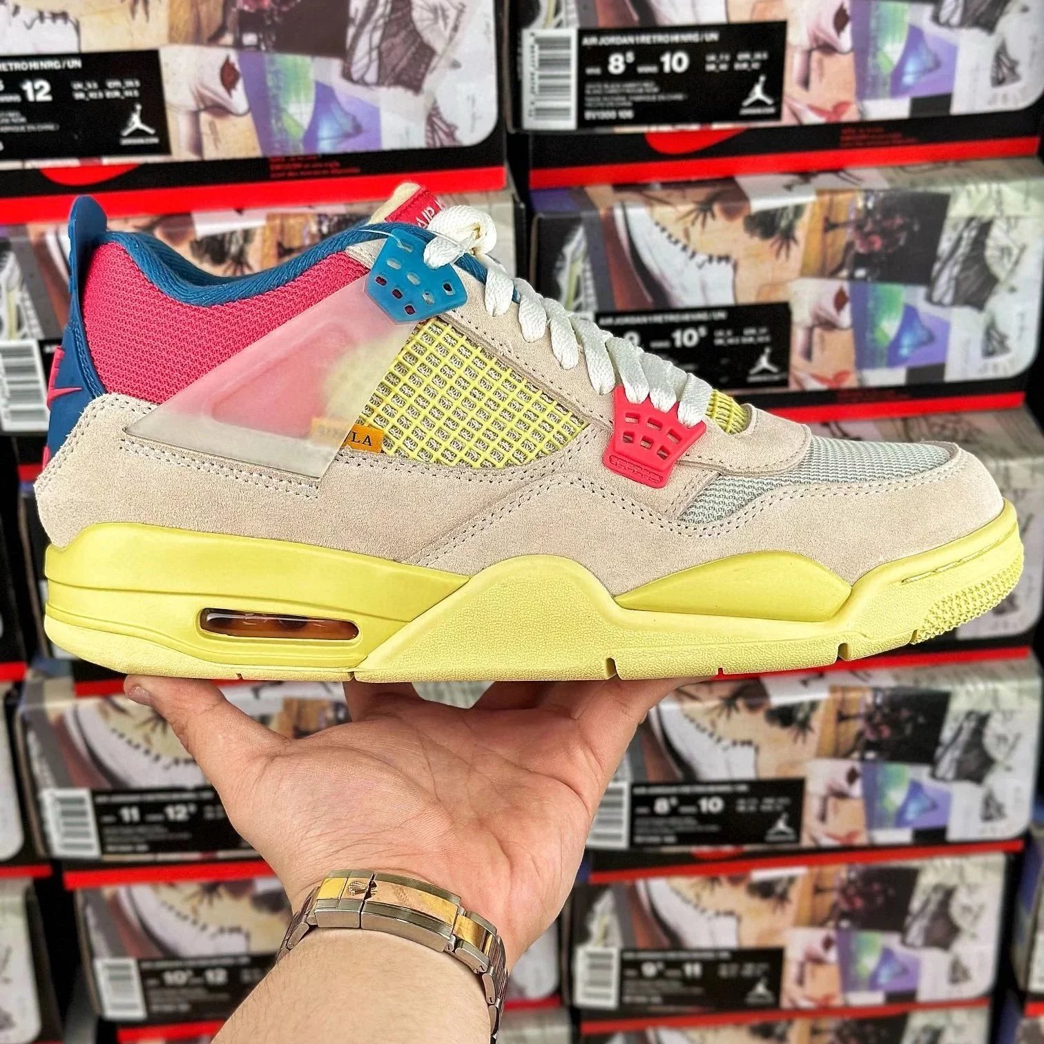 Union x AJ4 Guava lce Pink and Blue DC9533-800