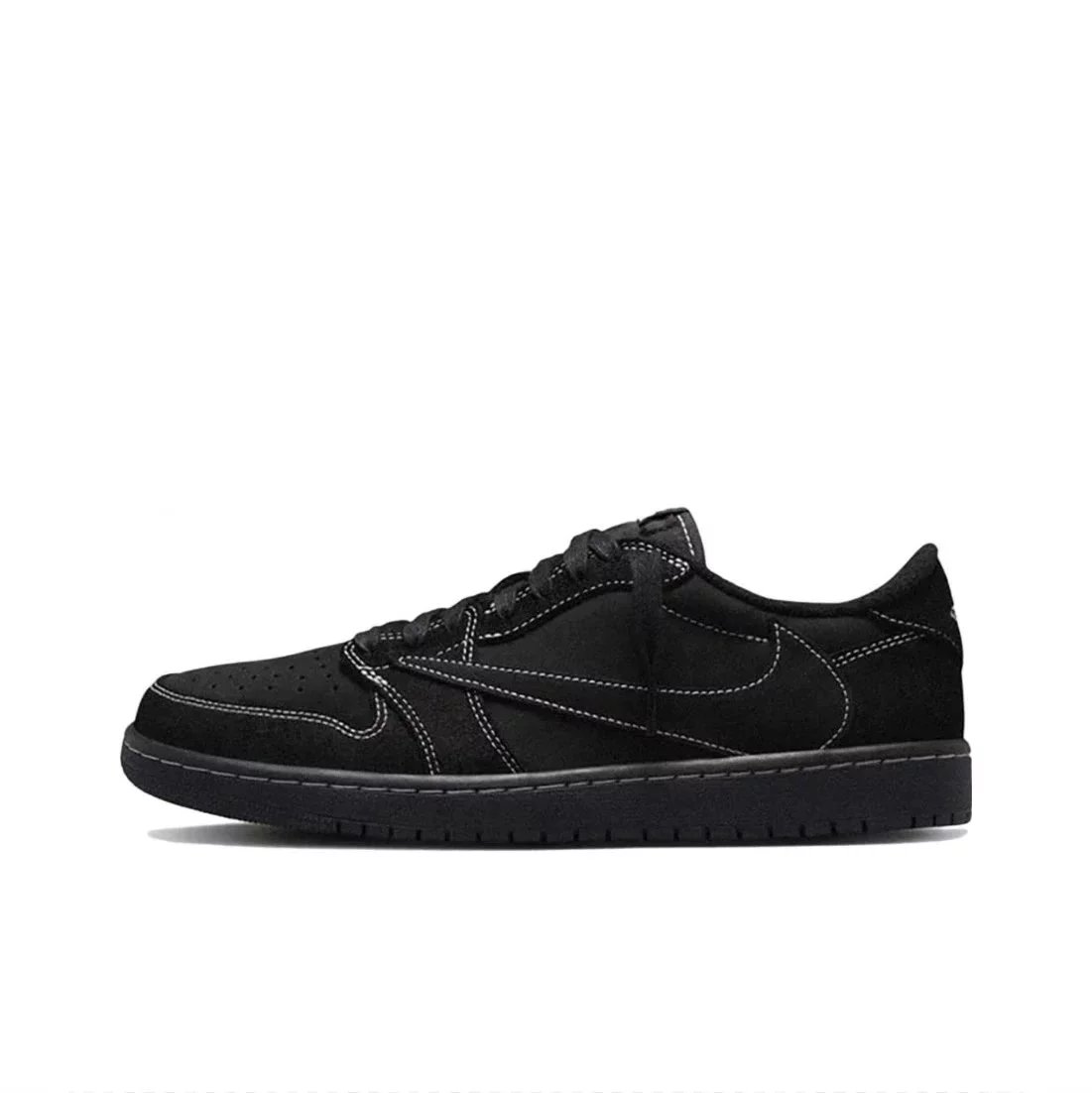 Ts X AJ1 Low Black phantom black barb low