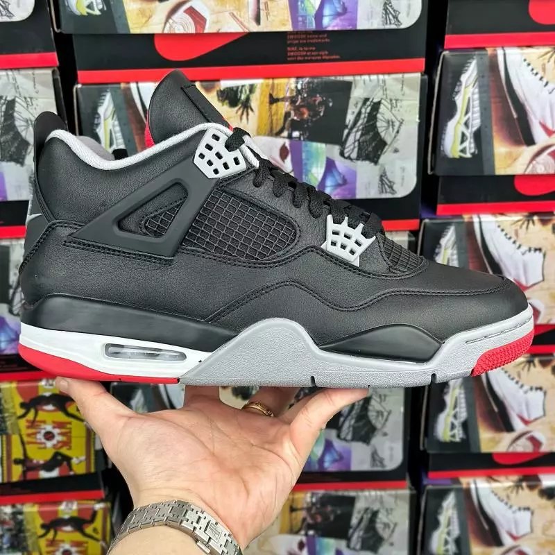 AJ4 "Bred Reimagined" Black and Red 2024 Edition FB5029-006