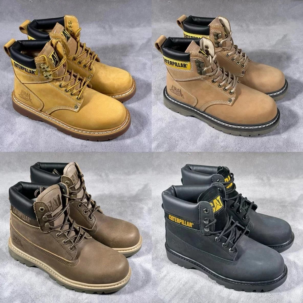 CAT Classic Rhubarb Boots 2023ss Autumn and Winter New Style Outdoor Workwear Casual Martin Boots Series Guangdong Factory Quality Original Development All Shoes Made of Genuine Cowhide The Outsole and Hardware are Made from OEM Raw Materials