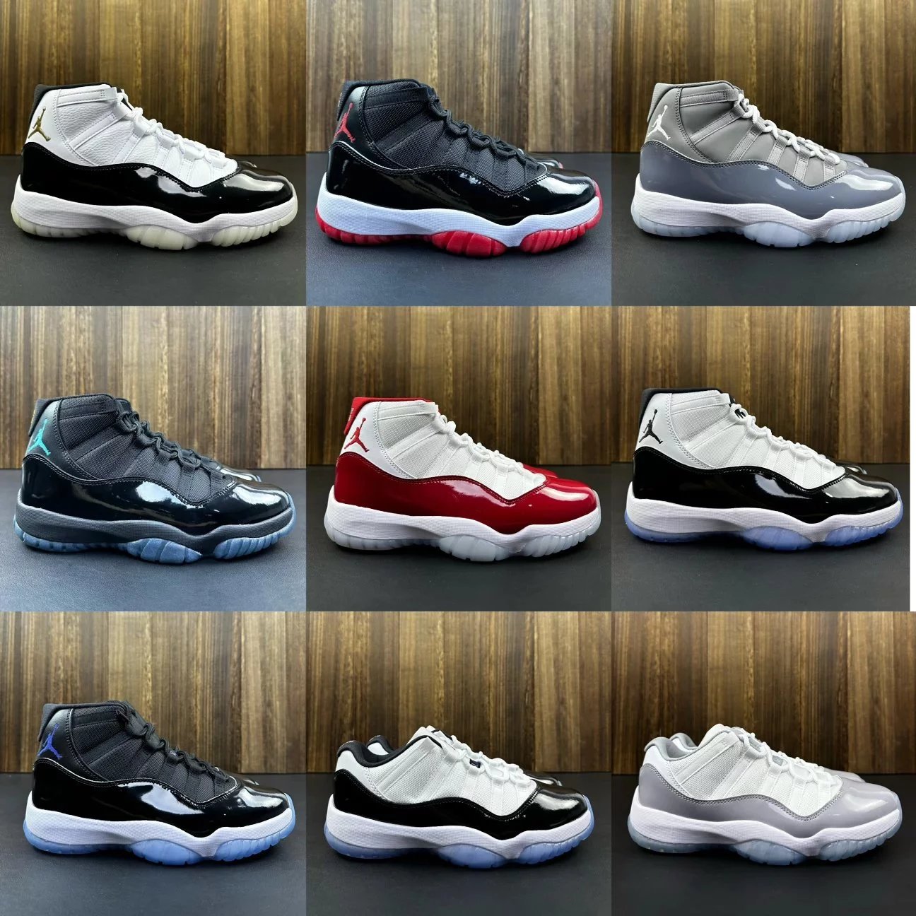 VT version Air Jordan11 (AJ11) real carbon plate air cushion color collection
