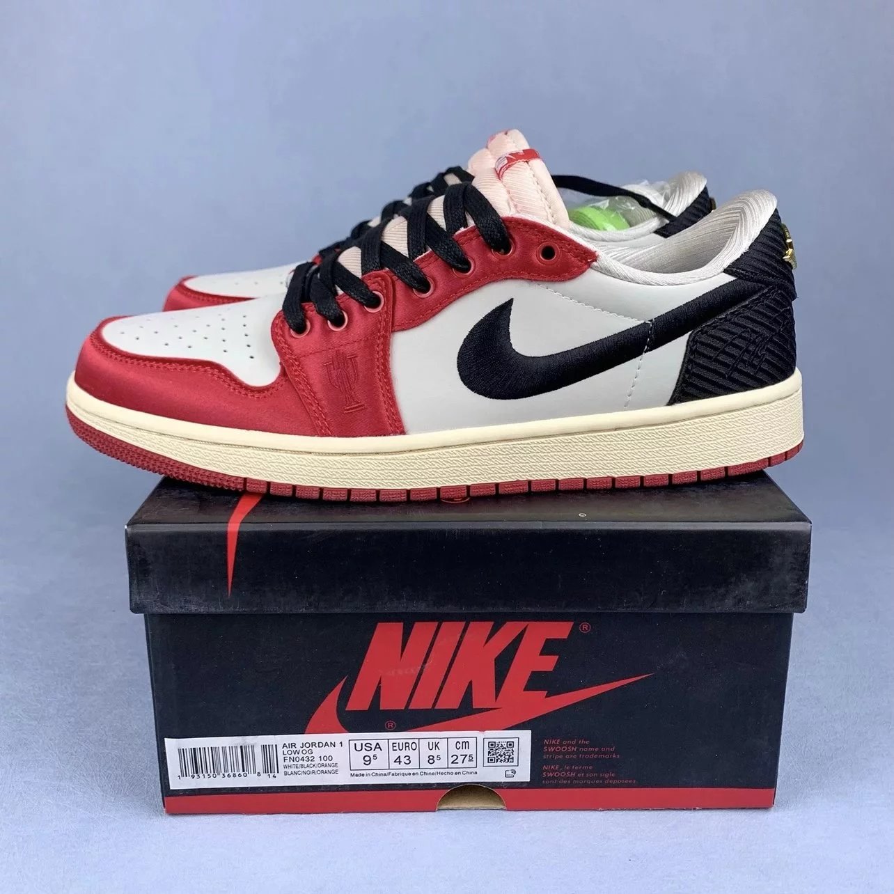 Trophy Room x Air Jordan 1 Low OG Away|FN0432-100