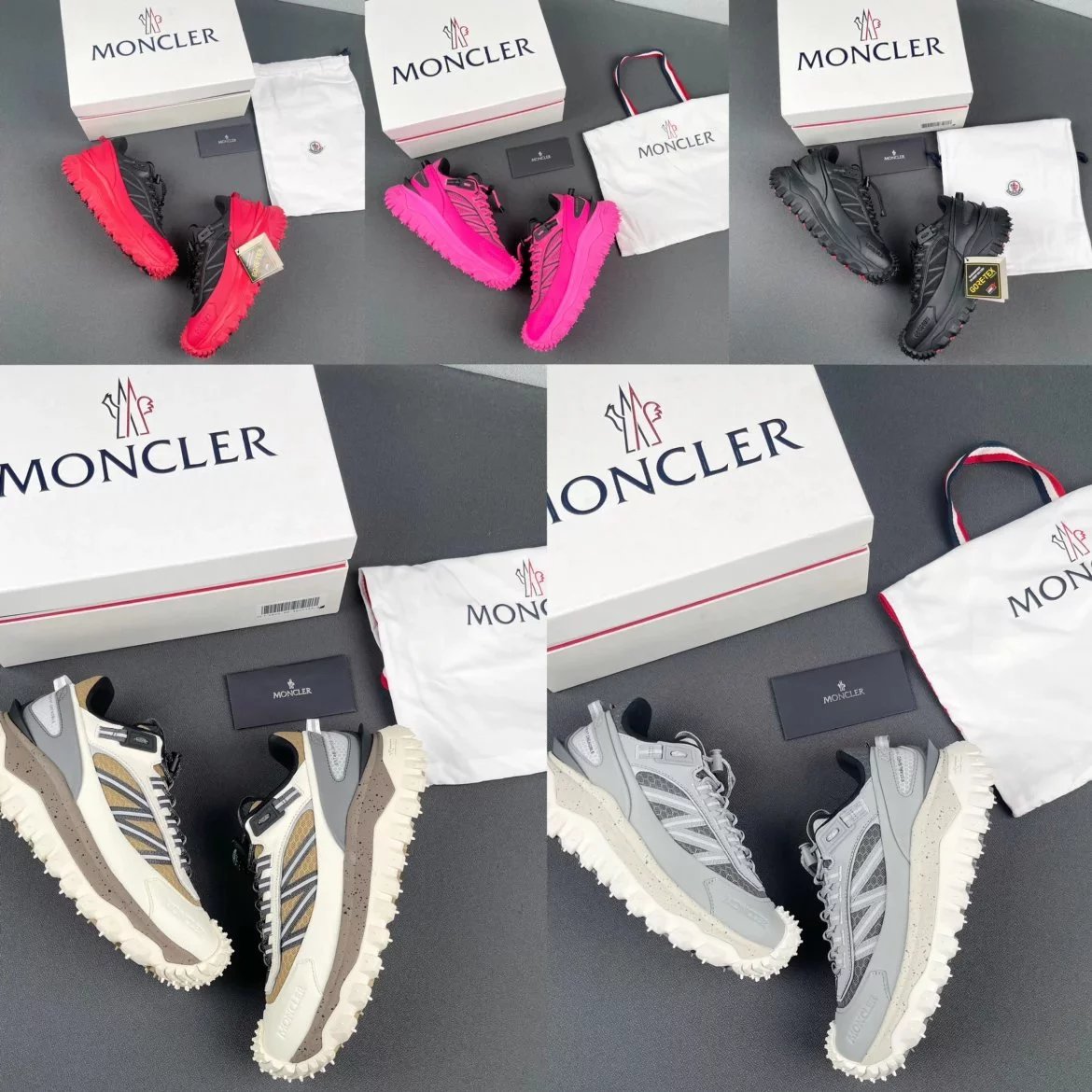 OK version Moncler Moncler Trailgrip CTX shock-absorbing and tear-resistant outdoor sports shoes collection