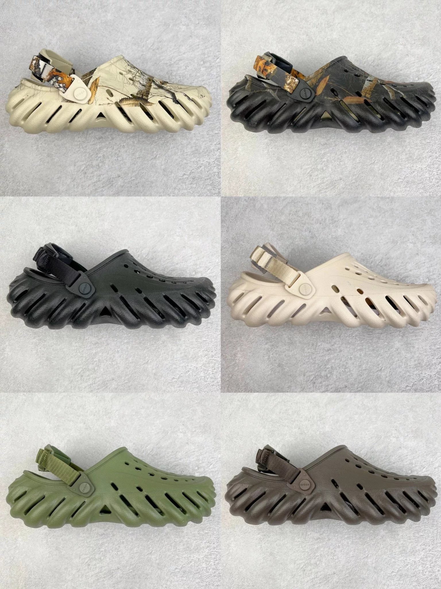 Crocs Realtree Crocs Bobo Sports Beach Hole Slippers Sandals Super LiteRide Technology Transparent Waterproof Bag Packaging
