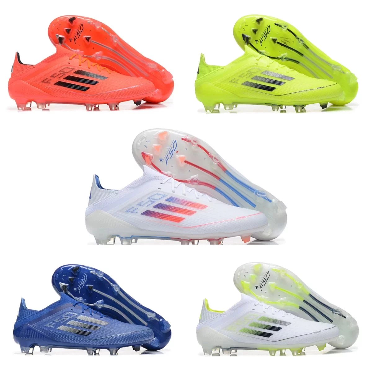 ADIDAS Adidas F50+ super light football shoes FG Nail Adidas F50 FG