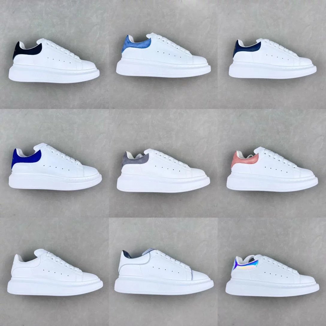 [Special offer] McQueen white shoes in 9 colors, bonus, normal size 35-45