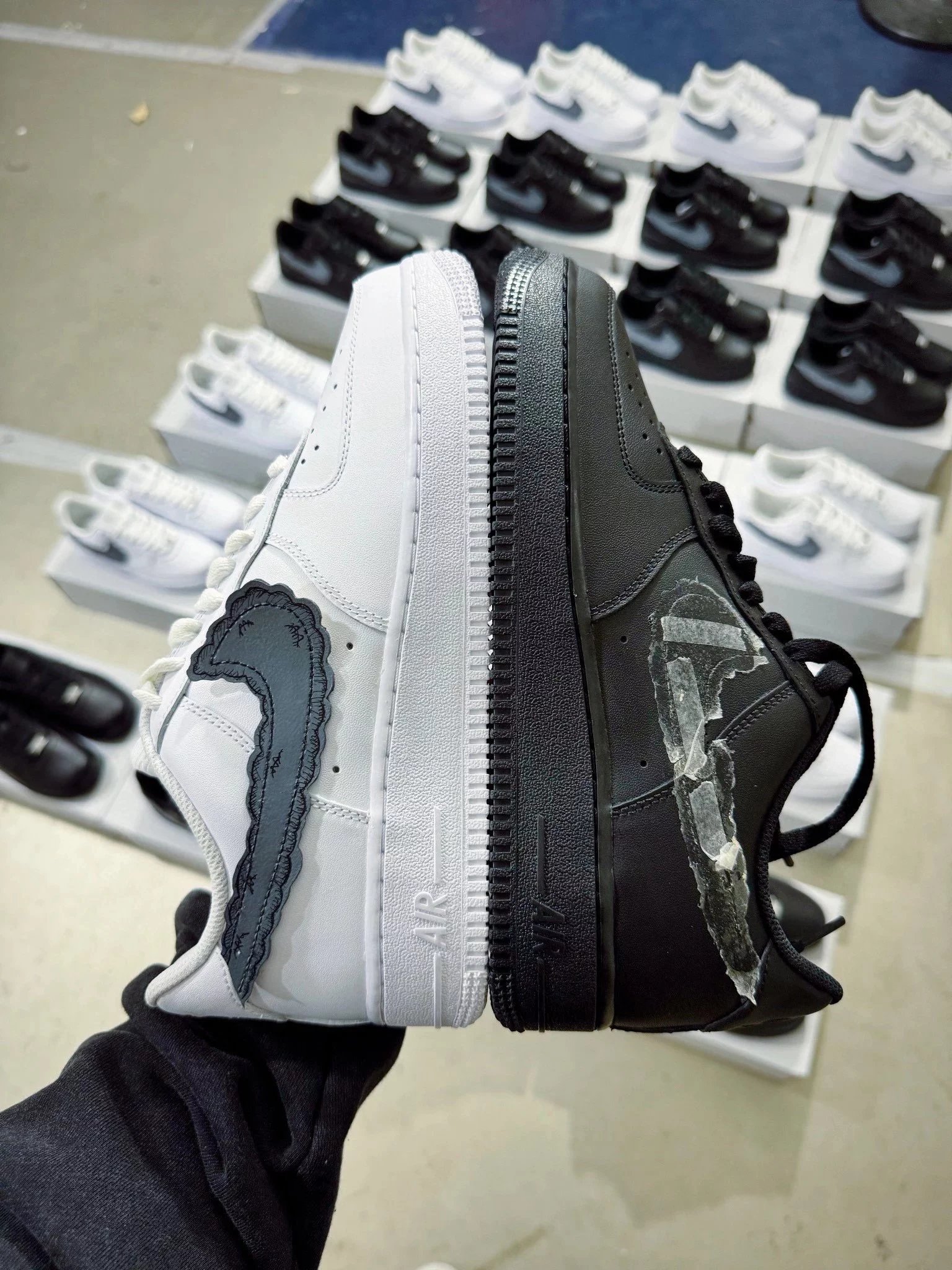 Air Force Sky High Farm Workwear x Kaws x Nike Air Force 1 Low low-top sneakers