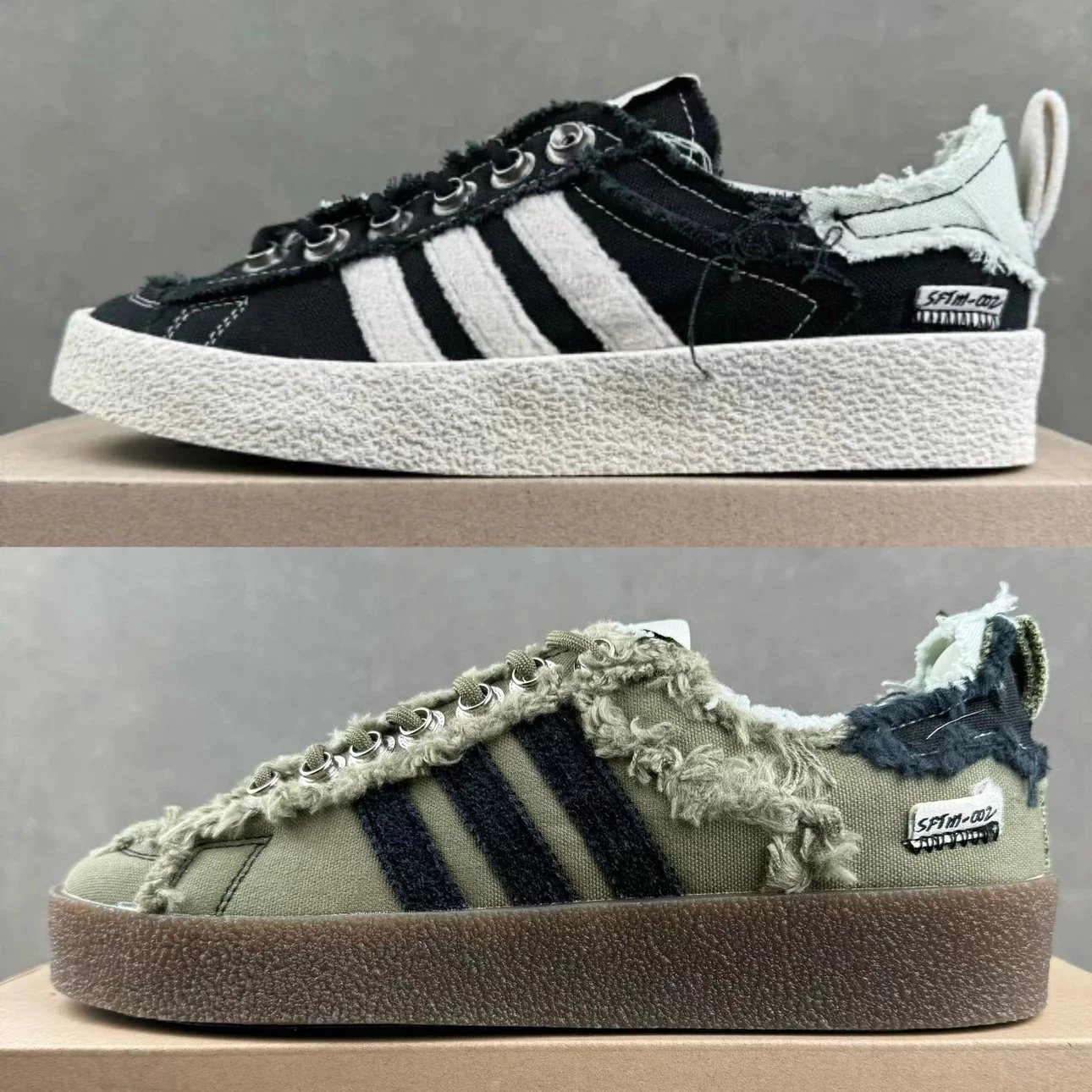 SONG FOR THE MUTE Adidas Originals Campus 80S low-top sneakers black