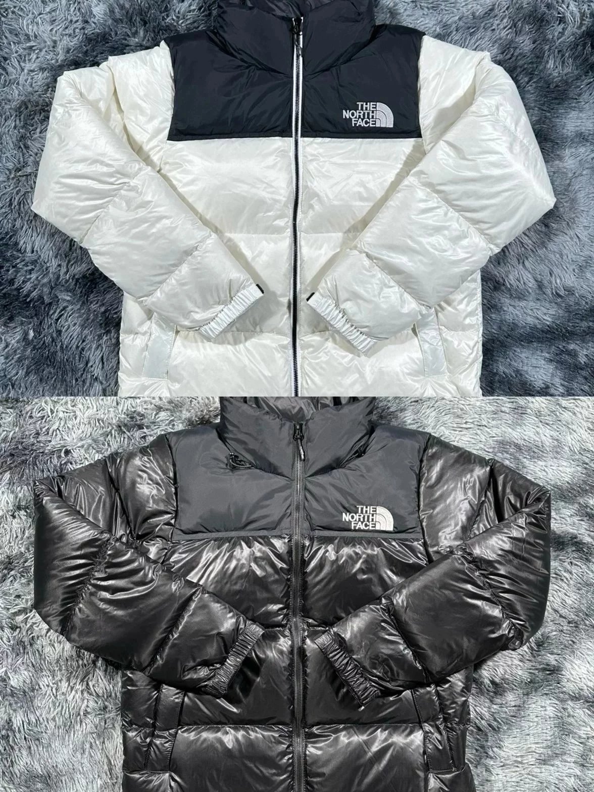 The North Face 1 North Face Glossy FW23 Contrast Color Splicing Design/Stand Collar Down Jacket