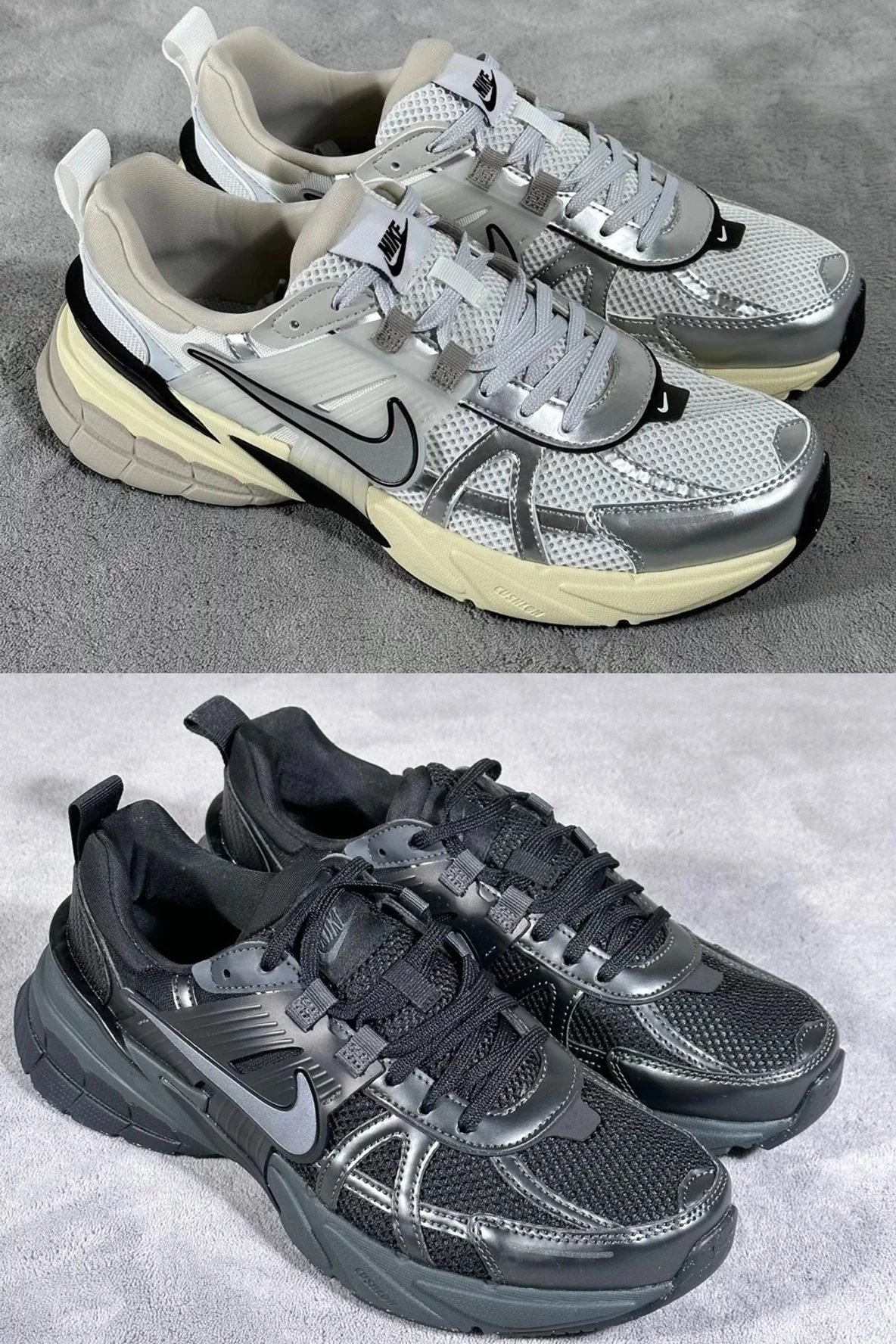 Nike V2K Run Runtekk "Summit WhiteMetallic Silver