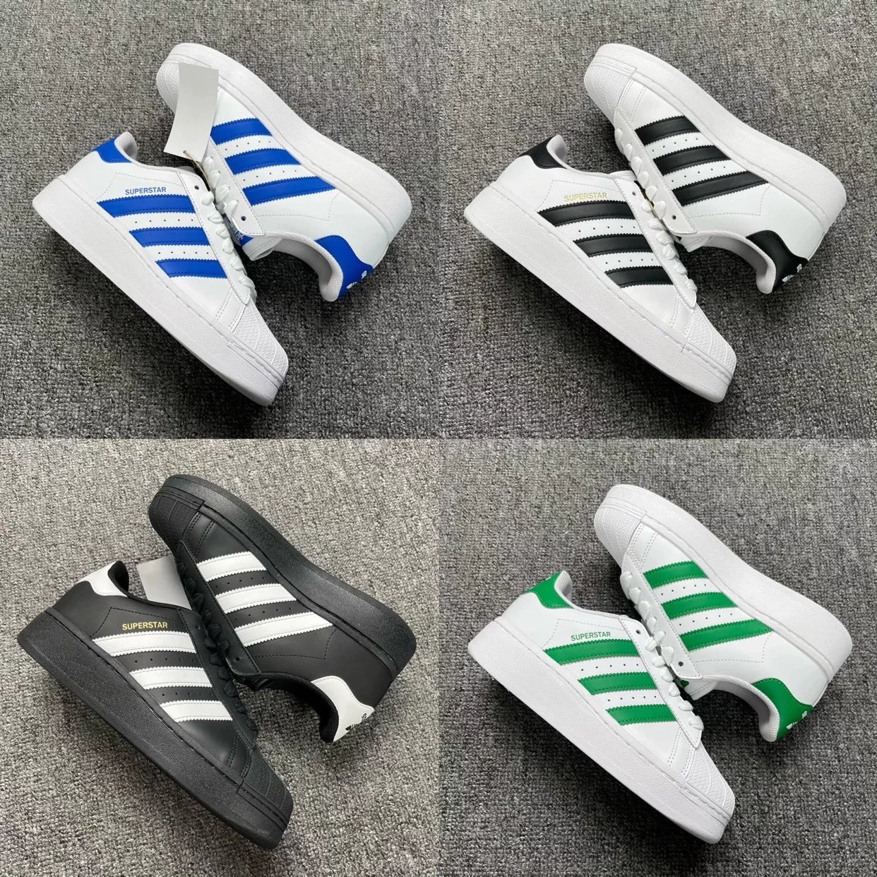 AD Adidas Superstar thick-soled shell-toe sneakers four-color collection