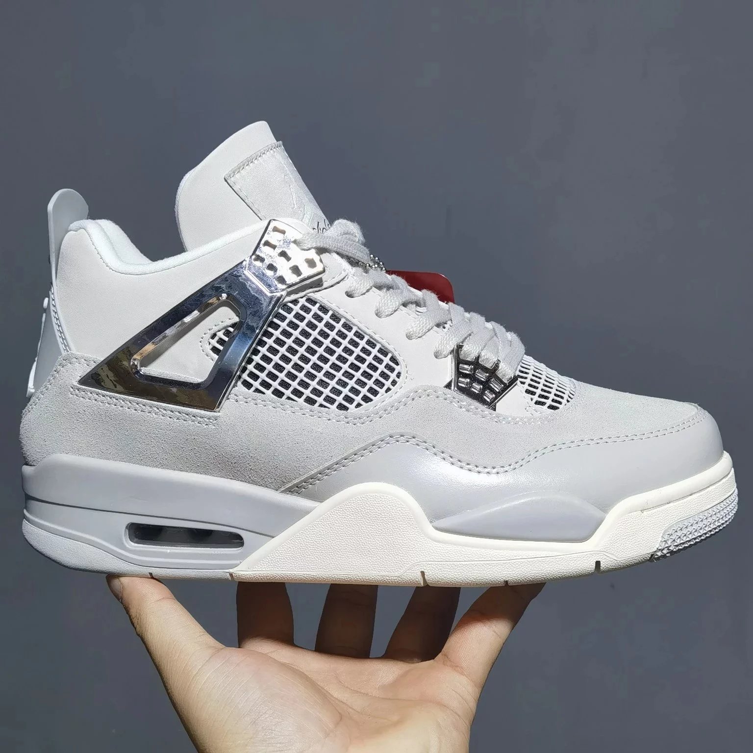 Little Green×aj4 Silver Buckle Air Jordan 4 WMNS “Frozen Moments”