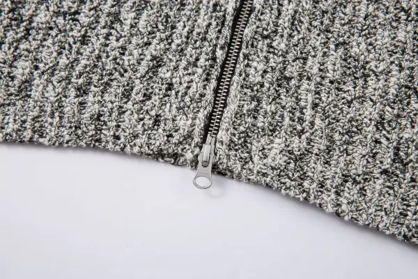 Stone Island Knit Zip-Up Cardigan Gray - 14