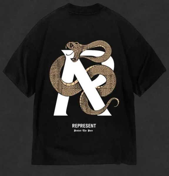 Represent Out of the Shadows Graphic T-Shirt Off-White - 11