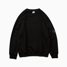 thumbnail for Arm-shaped round lens, zipper, pull-over long-sleeve terry sweatshirt