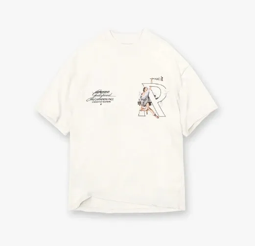 Badfriend R Graphic Print Off-White T-Shirt - 1