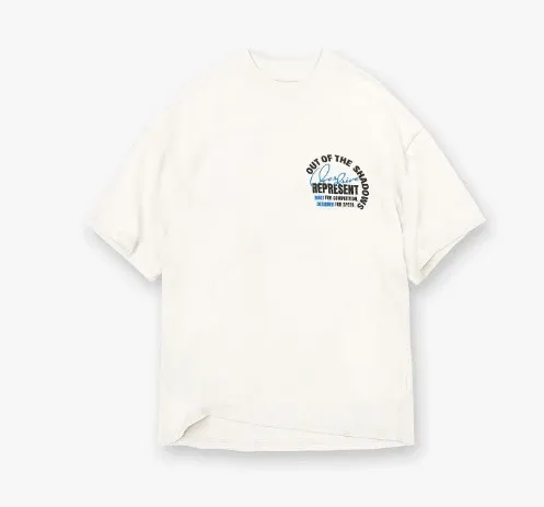 Represent Out of the Shadows Graphic T-Shirt Off-White - 1