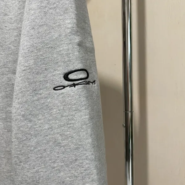 Oakley Logo Embroidered Gray Crewneck Sweatshirt Hoodie - 12