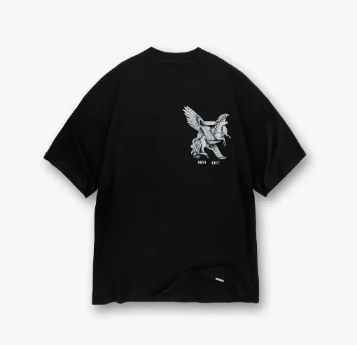 Design Pegasus Graphic Black T-Shirt - 1